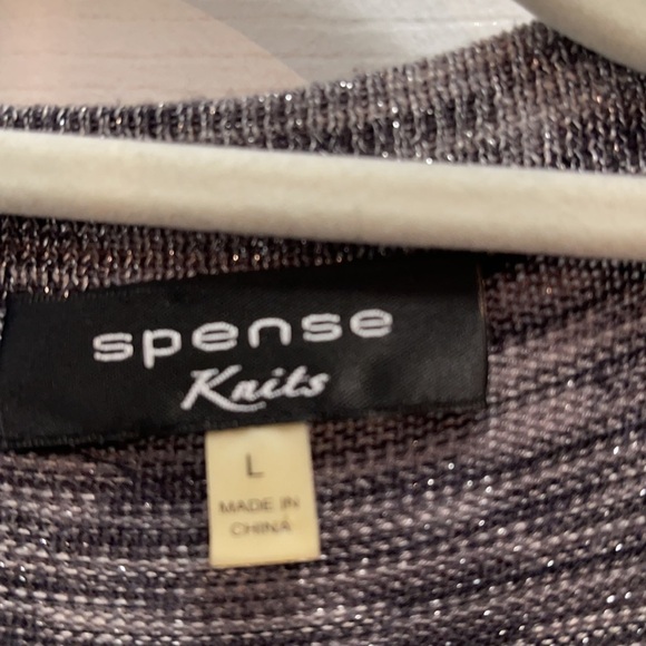 Gray Glitter Cardigan Ladies Large - Picture 5 of 9